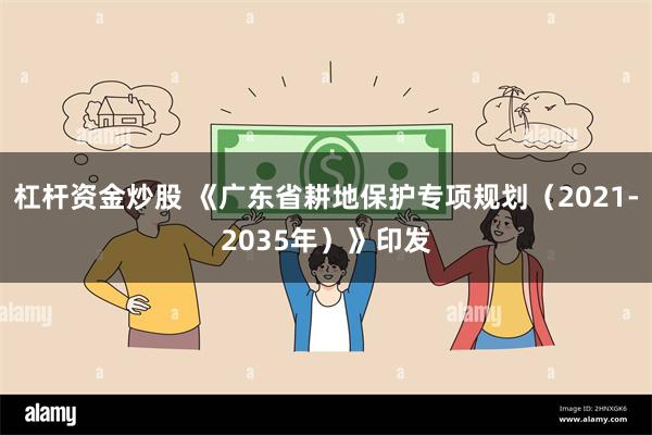 杠杆资金炒股 《广东省耕地保护专项规划（2021-2035年）》印发