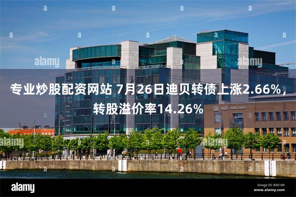 专业炒股配资网站 7月26日迪贝转债上涨2.66%，转股溢价率14.26%