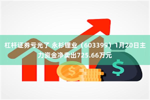 杠杆证券亏光了 永杉锂业（603399）1月20日主力资金净卖出725.66万元